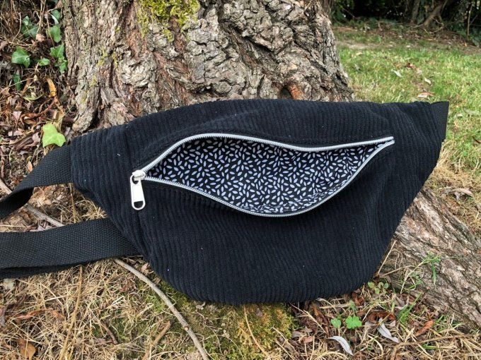Sac banane noire