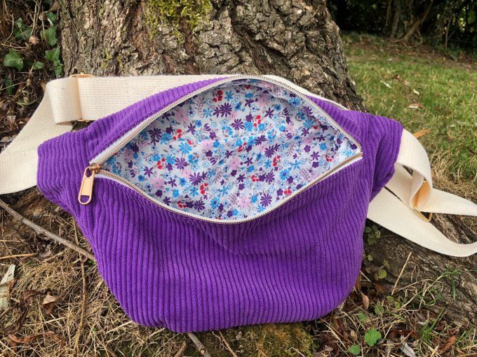 Sac banane mauve 
